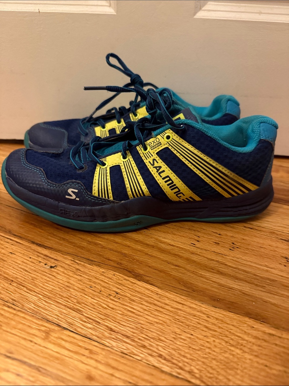 Salming Men’s Indoor Court Shoes – Exo Skeleton – Size US 8 / EU 41⅓